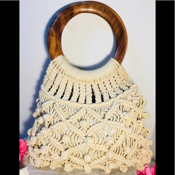 MACRAME CROCHET FASHION HANDBAG - Picture 8 of 8